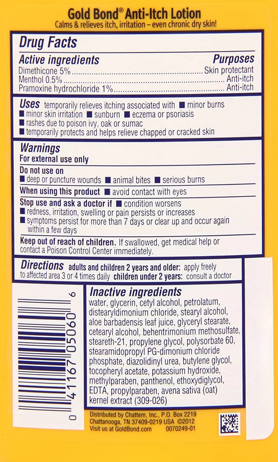 Gold Bond Anti-Itch Lotion 5.50 oz (Pack of 3)