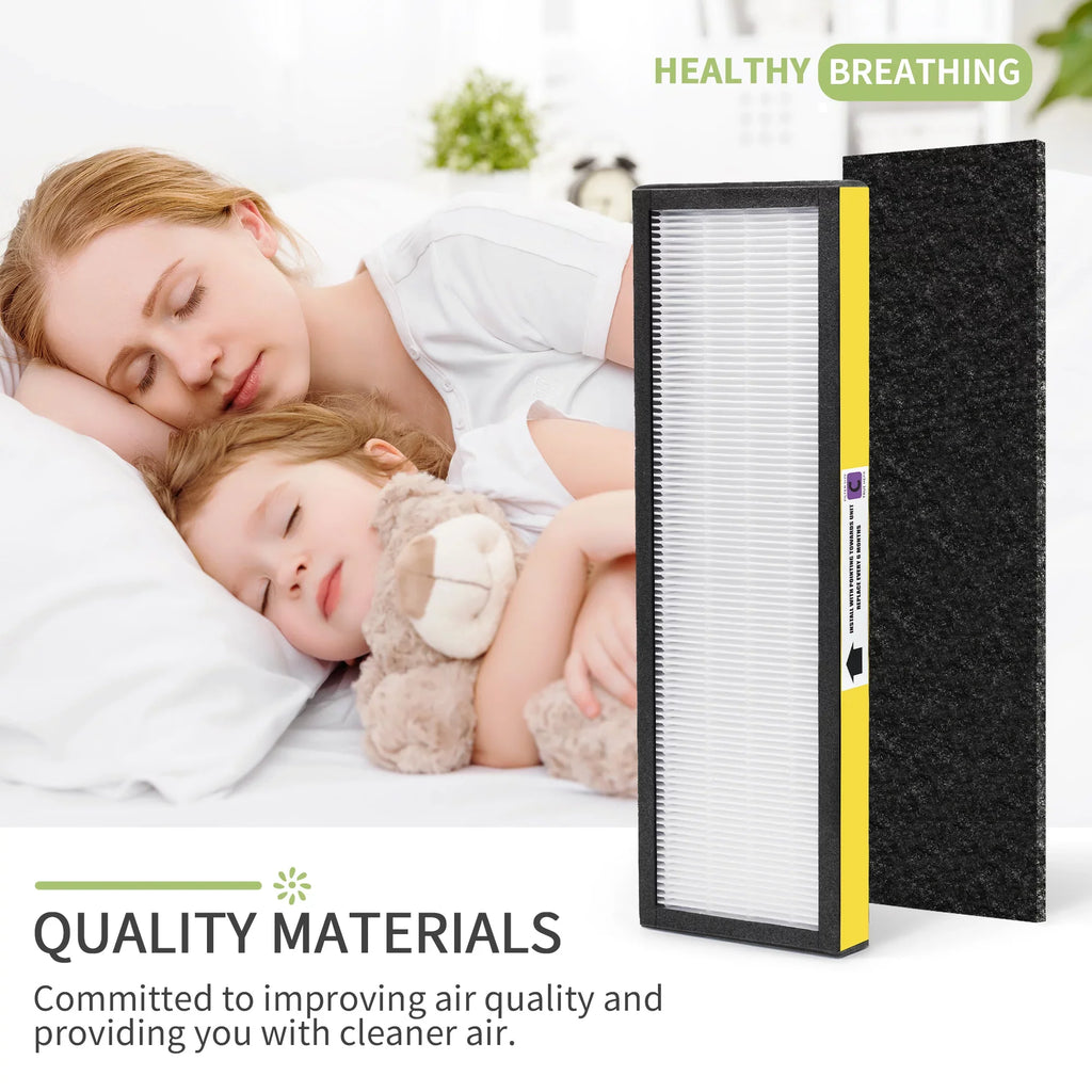 DAJDAH FLT5000 HEPA Filter C Replacement for Germ Guardian Air Purifier Filter Replacement FLT5000 FLT5111 AC5000 Models AC5250PT AC5000E AC5300B AC5350W | 4 HEPA and 6 Pre-Filter