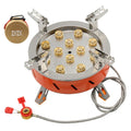 ZYZY 12-Core Camping Stove, Windproof and High-Power Gases Stove - Outdoor Furnace for Camping