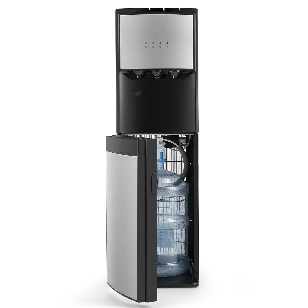 COSVALVE 5 Gallon Bottom Loading Hot Cold Normal Fluid Dispenser (Silver, Black)