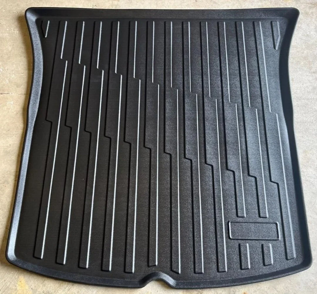 EACCESSORIES EA Cargo Liner – Trunk Mat for Tesla Model Y 2020-2024 – Weather-Resistant Trunk Mats for Cars with Raised Lip – Non-Slip Car Trunk Mat Tray Pad Boot – Laser Pre-Cut Design