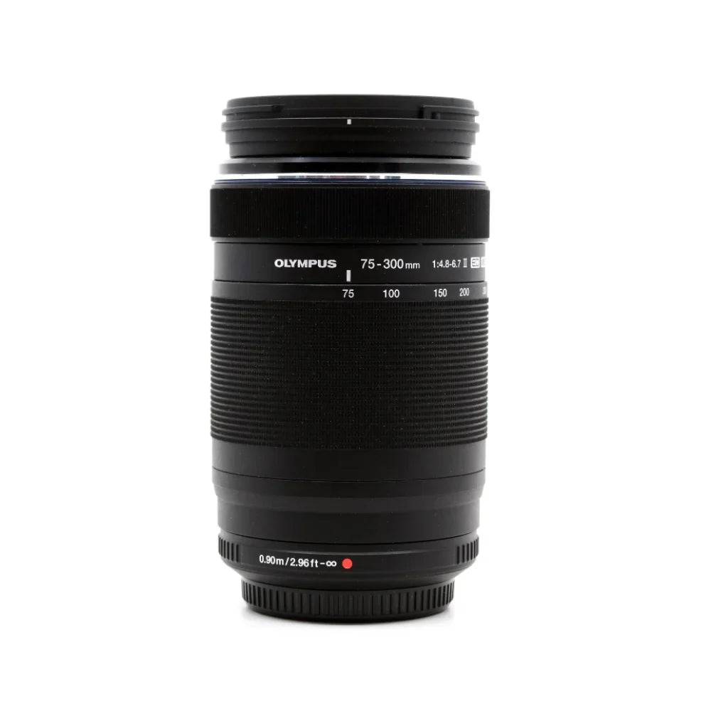 Olympus M.Zuiko Digital ED 75-300mm f/4.8-6.7 II Lens- 3 Lens Kit + Tripod + Backpack - 32GB Accessory Bundle