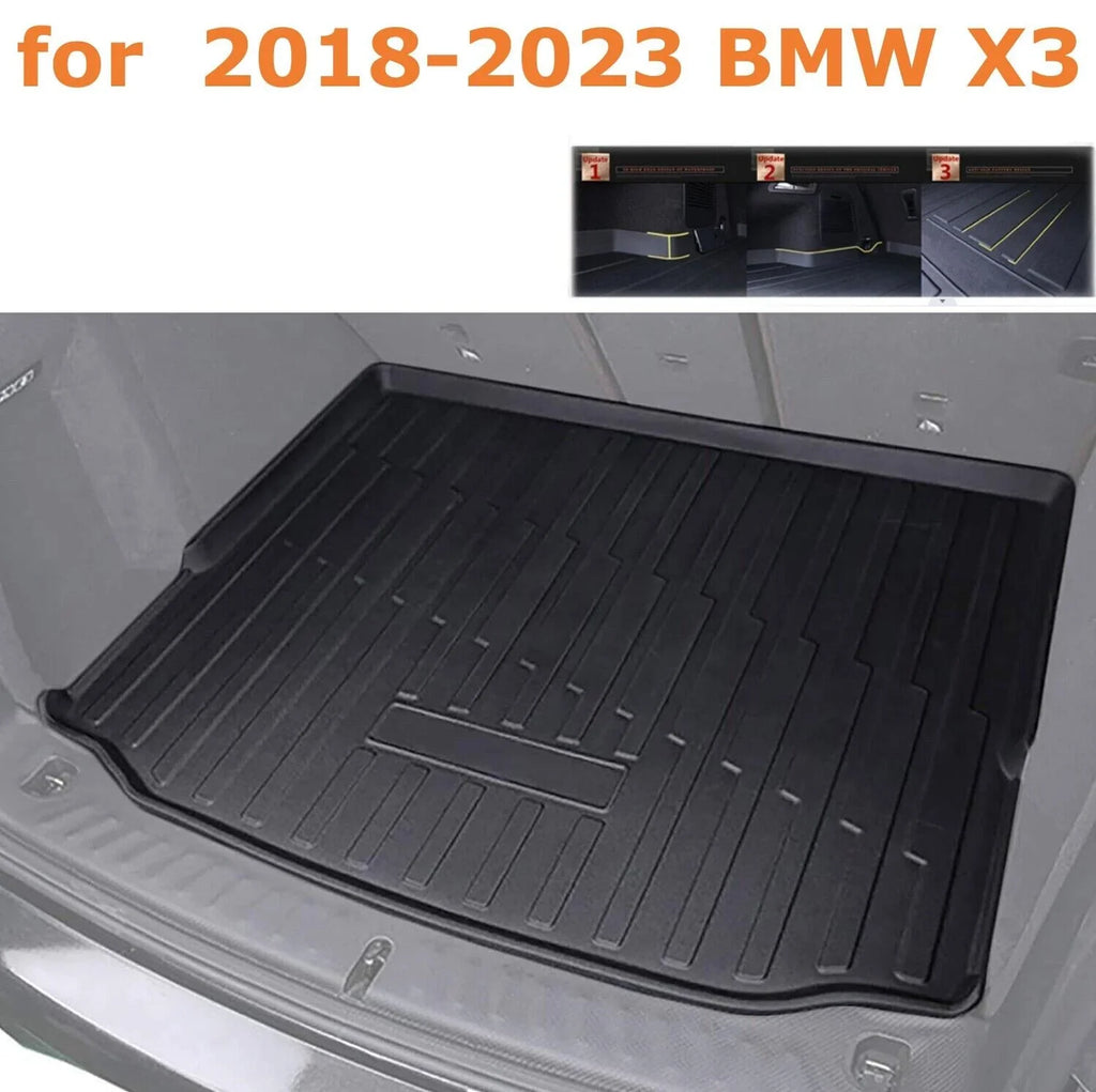 All Weather Protection Cargo Liner Cargo Trunk Mat for 2018-2023 BMW X3 Non 30e