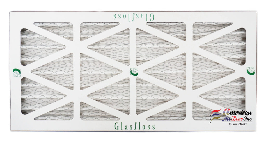 Glasfloss Air Filter 10x25x2 - 2" MERV 10 - (Pack of 12) - Pleated AC or HVAC Air Filter - Furnace Air Filter - Home or Office - Made In The USA.