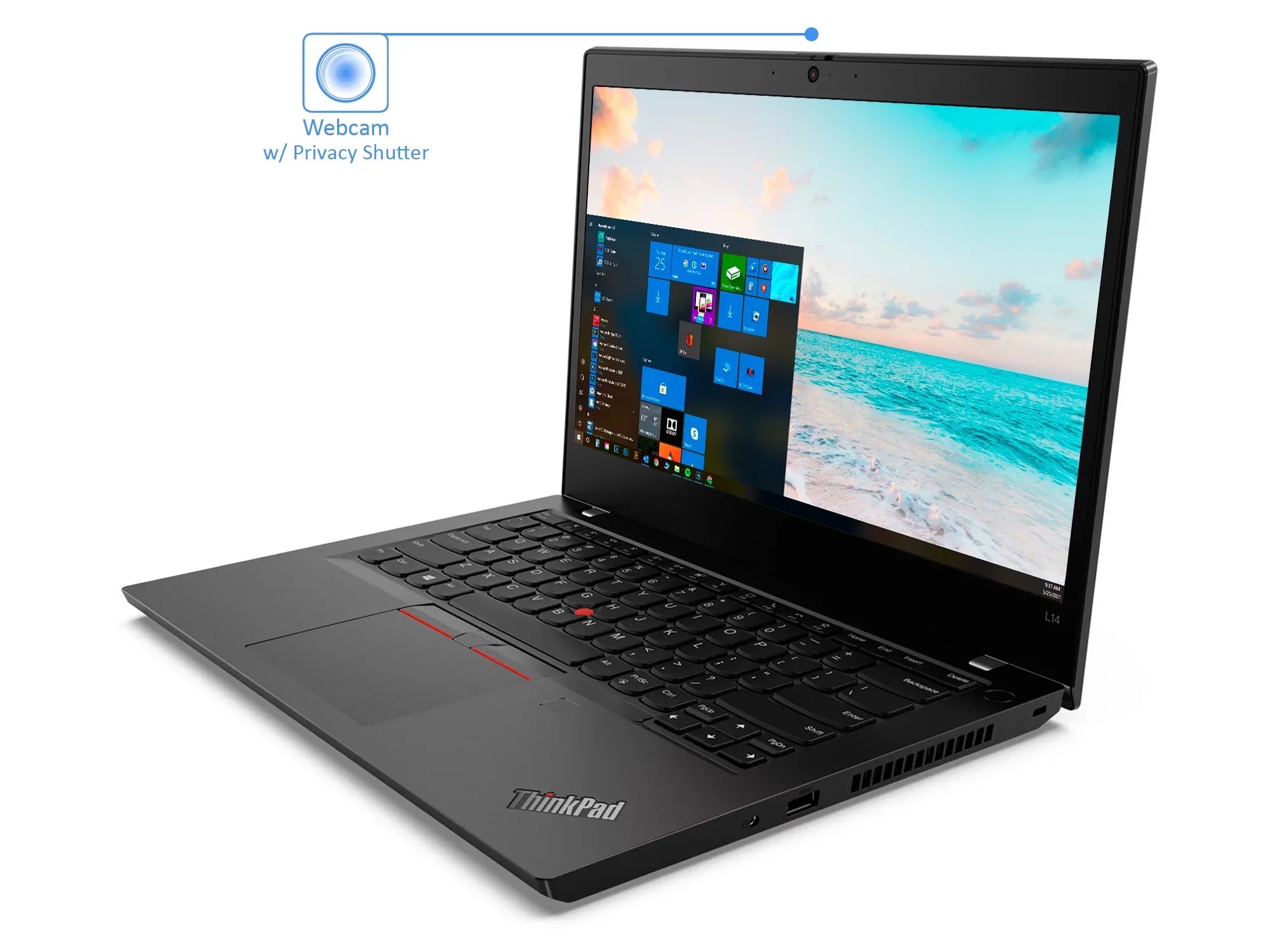 ThinkPad L14 Gen 2 Portable computer 14" IPS FHD Display, Core i5-1135G7 Upto 4.2GHz, 16GB RAM, 1TB NVMe SSD, HDMI, Thunderbolt , DisplayPort via USB-C, Wi-Fi, Bluetooth, Windows 10 Pro