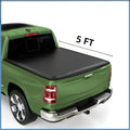 Ledkingdomus 5 ft Bed Soft 3-Fold Truck Bed Tonneau Cover Compatible with 2005-2023 Nissan Frontier NO fit Mexico