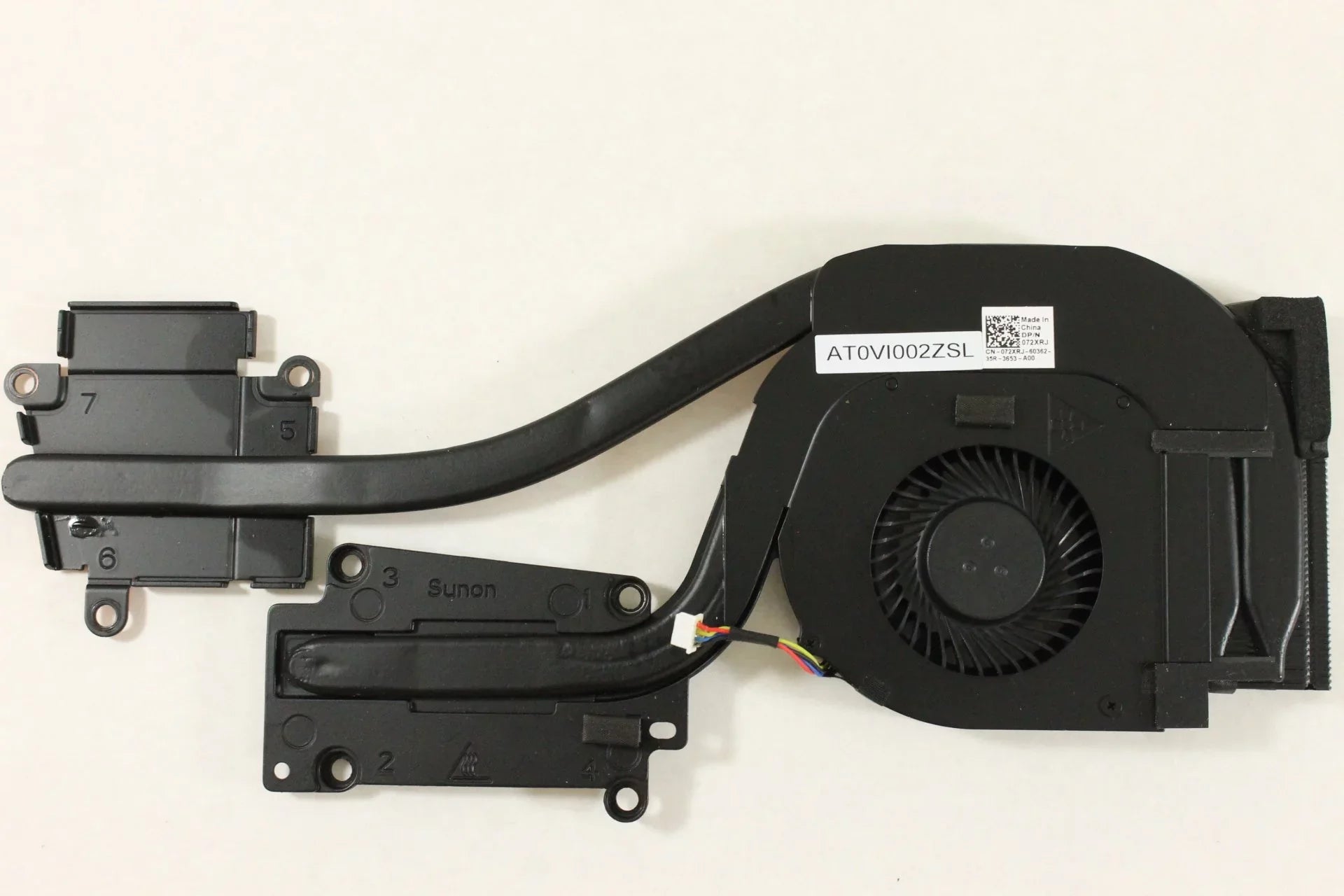 Mobile pc 72XRJ Heatsink and Fan AT0VI002ZSL Latitude E6540