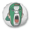 Nigeria Flag Facial Makeup Head Screang Cap Round Throw Pillow Home Decoration Cushion