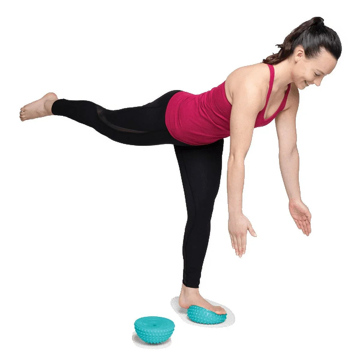 OPTP LO ROX Aligned Life Domes (Pair) - Textured Balance Pods - Stability and Balance Training Equipment - Sensory and Self-Massage Tools - by Lauren Roxburgh
