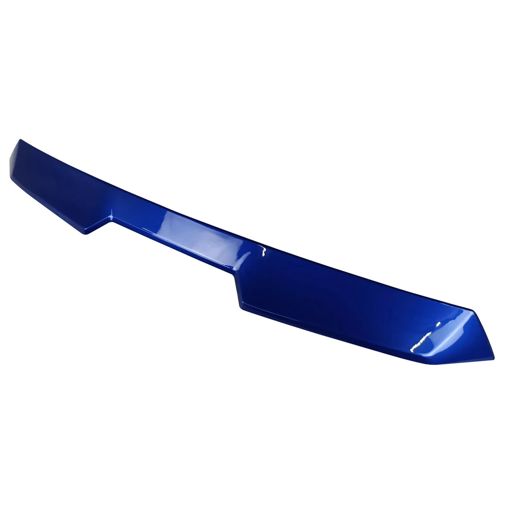Ikon Motorsports Roof + Trunk Spoiler Compatible With 2022-2023 Subaru BRZ Toyota GR86, Painted #K7X Wr Blue Pearl/World Rally Blue ABS V Style Rear Window Visor Wing + TRD Style Trunk Spoiler