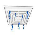 ELIMA-DRAFT® MAGNETIC FILTRATION VENT COVER FOR HVAC COMMERCIAL VENTS 24" X 24"