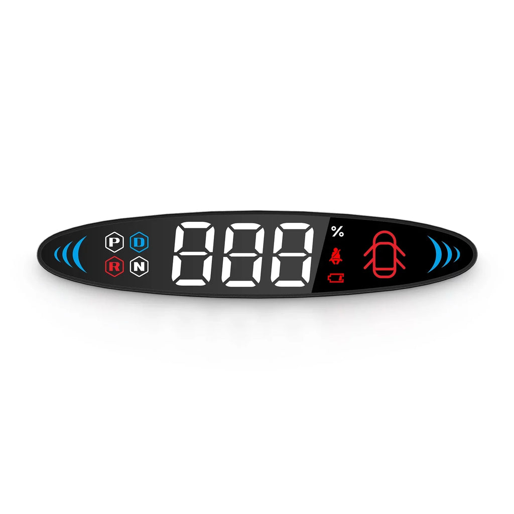 Nebublu Tesla Model 3 Model Y Head Up Display， Digital Speedometer Display, Vehicle Speed, Gear, Turn Signal, Battery, Door Reminder, Seat Belt Reminder