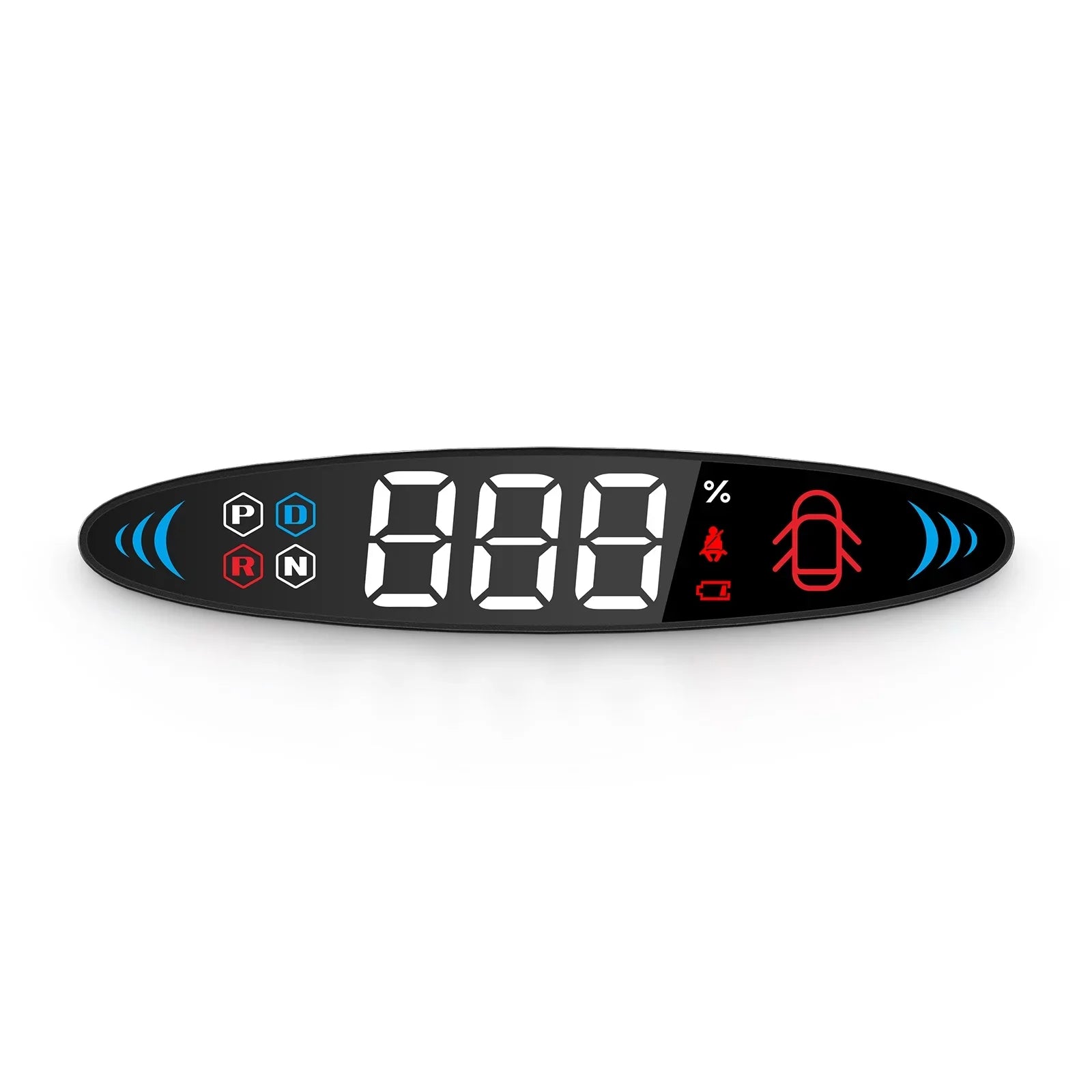 Nebublu Tesla Model 3 Model Y Head Up Display， Digital Speedometer Display, Vehicle Speed, Gear, Turn Signal, Battery, Door Reminder, Seat Belt Reminder