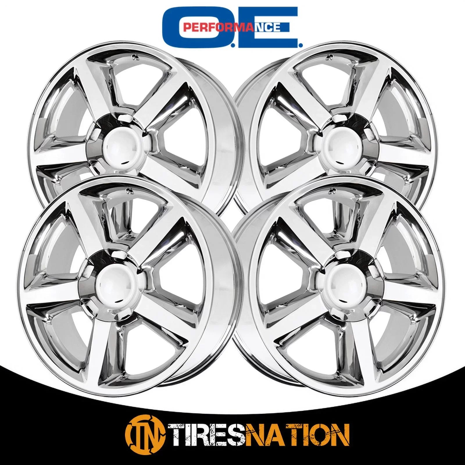 OE Creations Aluminum Rim PR131 20X8.5in Chrome Finish, 131C-285831 2018 Chevrolet Silverado 1500
