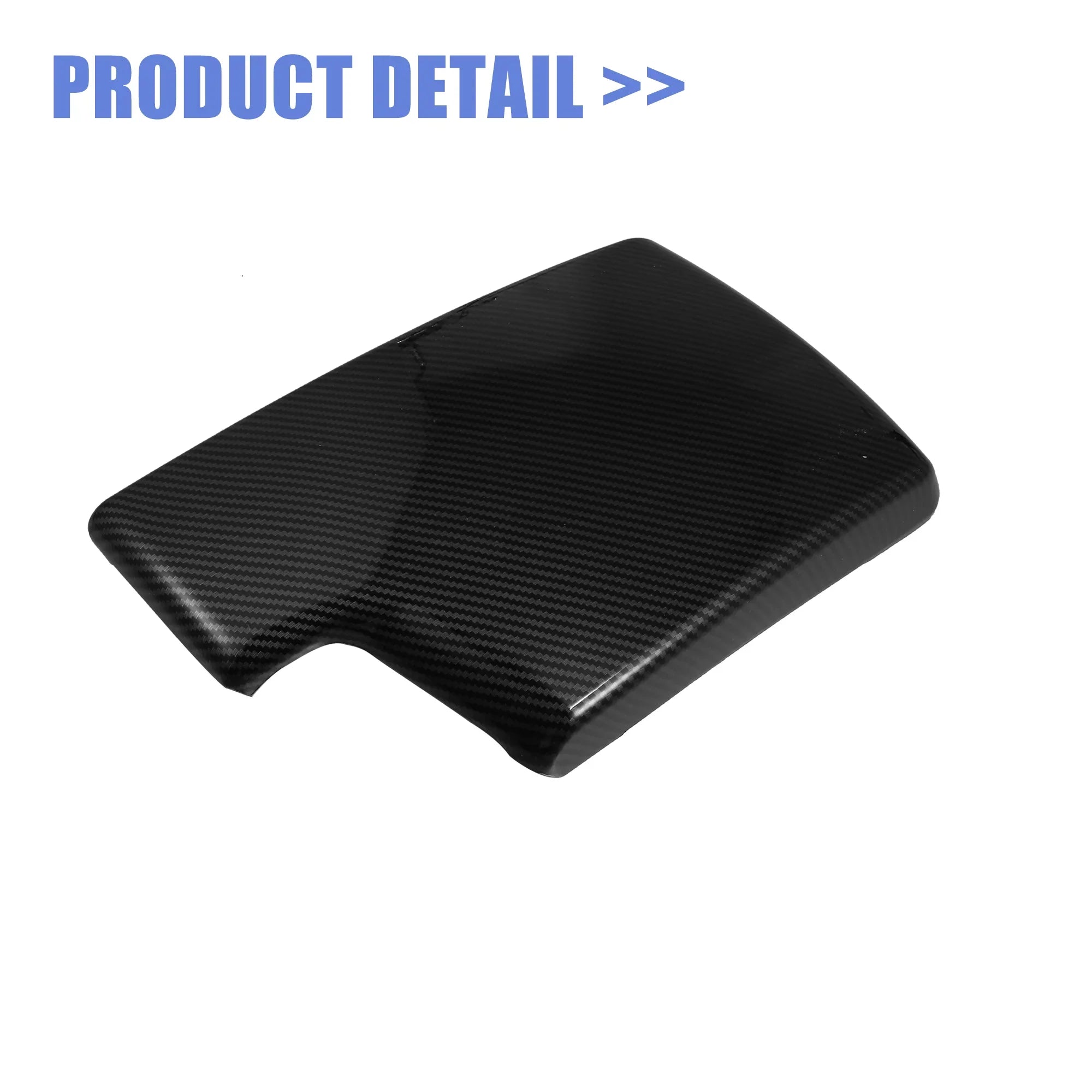 Unique Bargains Car Center Armrest Box Cover Carbon Fiber Pattern Console Storage Box Protector for BMW 3 Series E90 E91