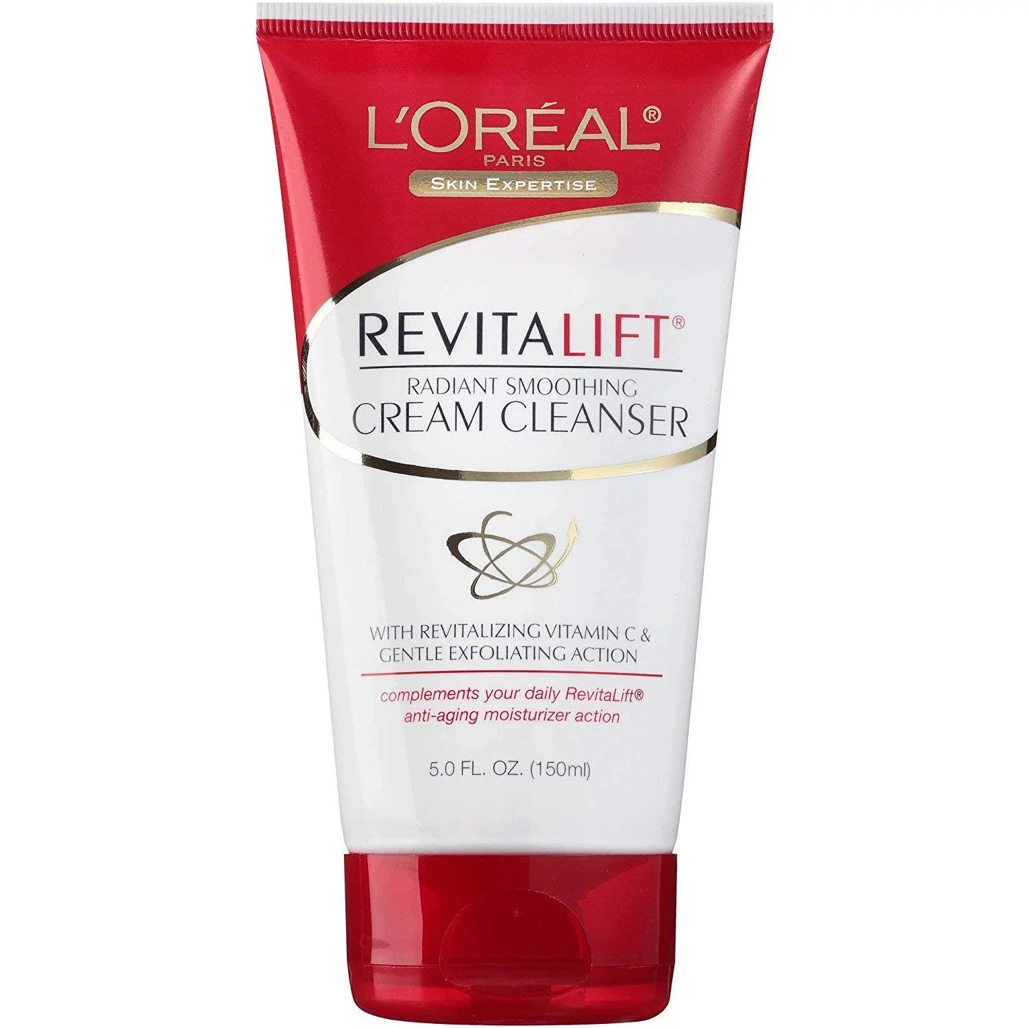 Loreal Dermo-Expertise Revitalift Radiant Smoothing Cream Cleanser 5 Oz ( Pack Of 4)