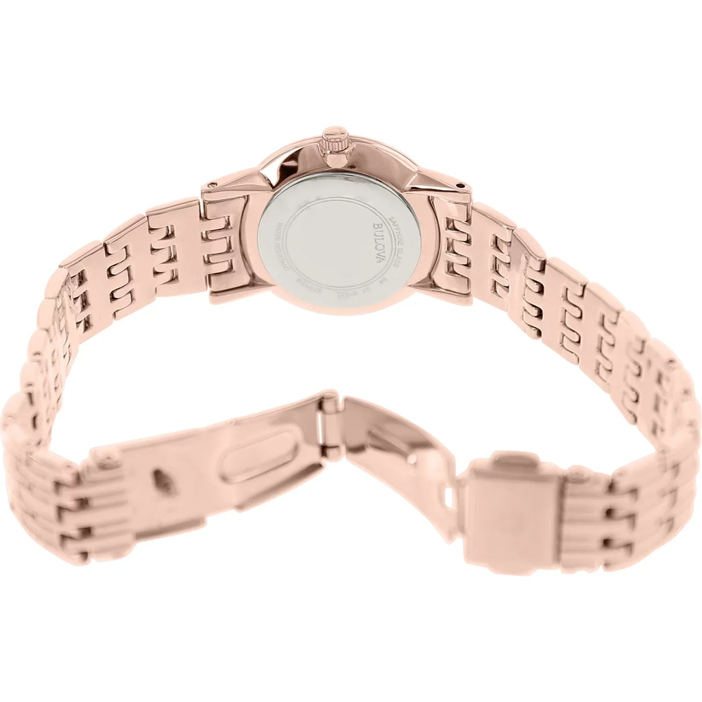 Women's Diamond Gallery 97P106 Gold Stainless-Steel Quartz Watch