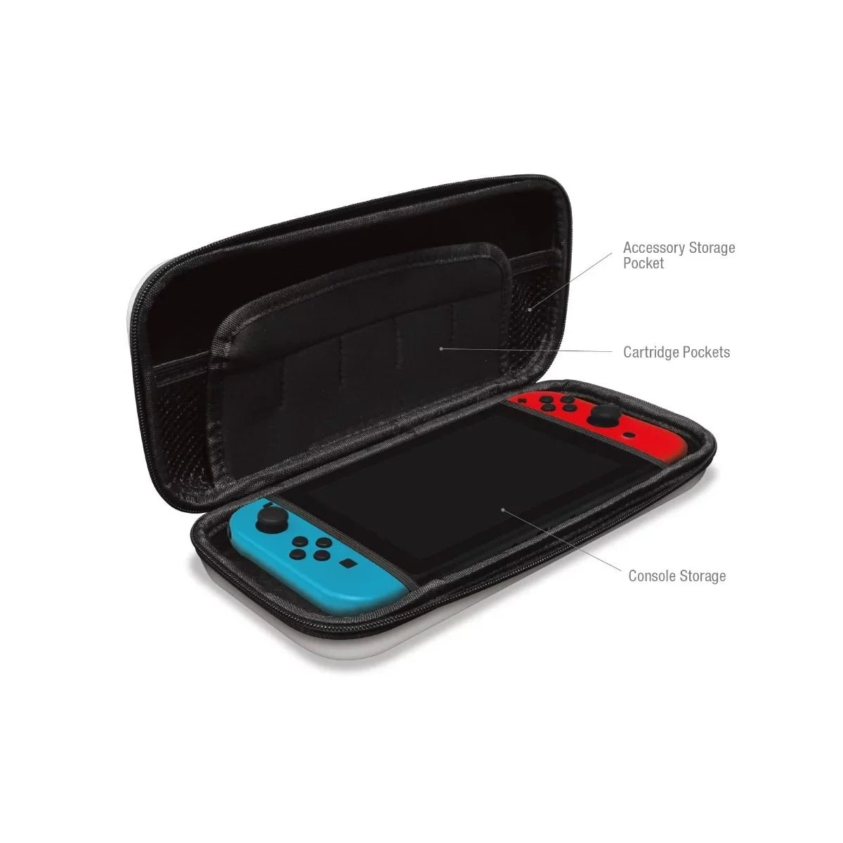 Nintendo Switch OLED White w/ POWEVER Hard Shell Carrying Case Japanese Edition
