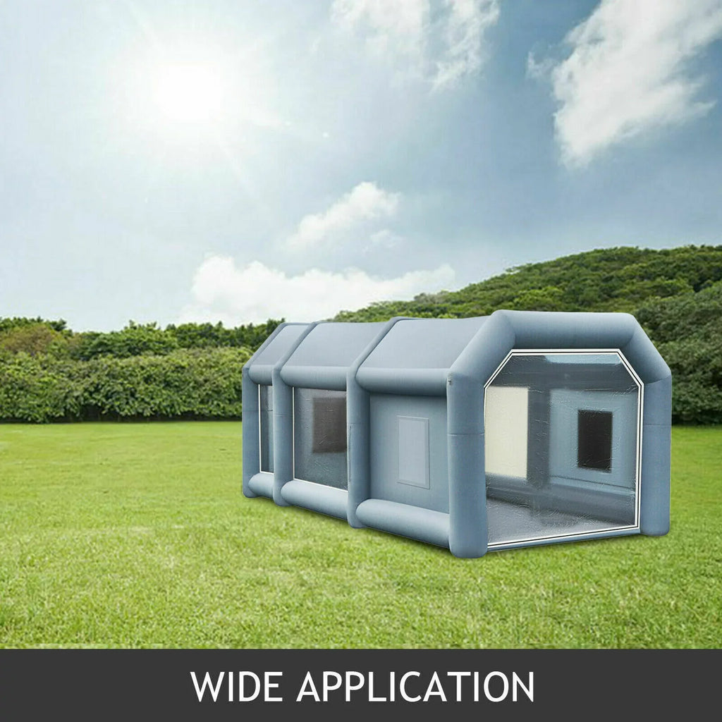 23x13x8FT Inflatable Spray Booth Paint Tent Mobile Portable Car Workstation New