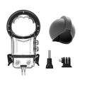 Radirus Panoramic Sports Camera Dive Case, Liquid Housing, Diving Protective Cover, Liquid 50M, Silicone Lens Cover