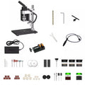 CJC Motor Desktop Bench Drill, Wood Jewelry Metal Plastic Procession, 7-Speed Adjustable Punching Machine