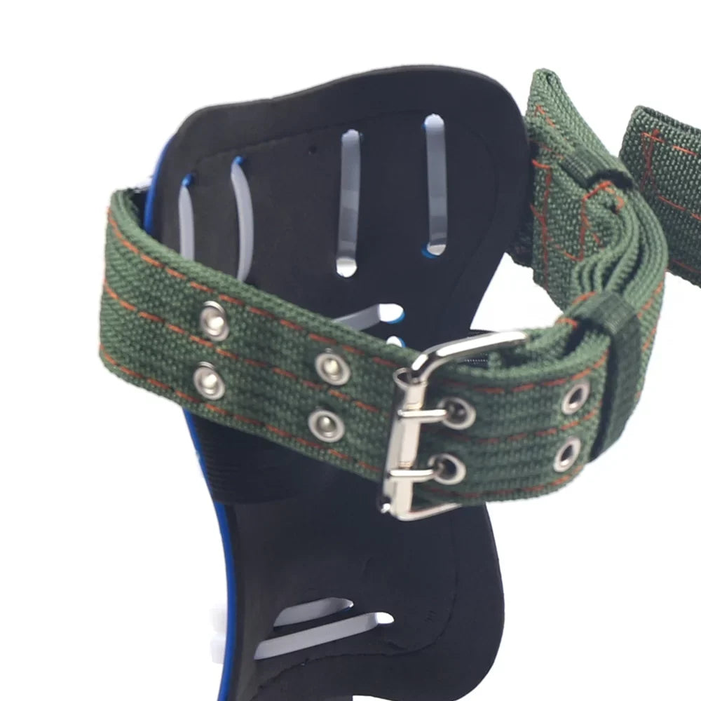 Tree Climbing Spikes Set 2 Gears with Adjustable Safety Harness Belt Straps, Tree Pole Climbing Shoes Tool for Picking Fruit, Hunting Observation, Indoor Climbing and Sports