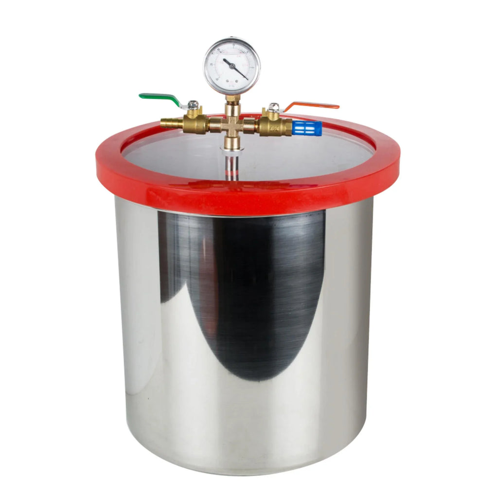 Effortlessly Remove Air Bubbles with our Stainless Steel Silicone Machine and Powerful Vacuum Pump Kit