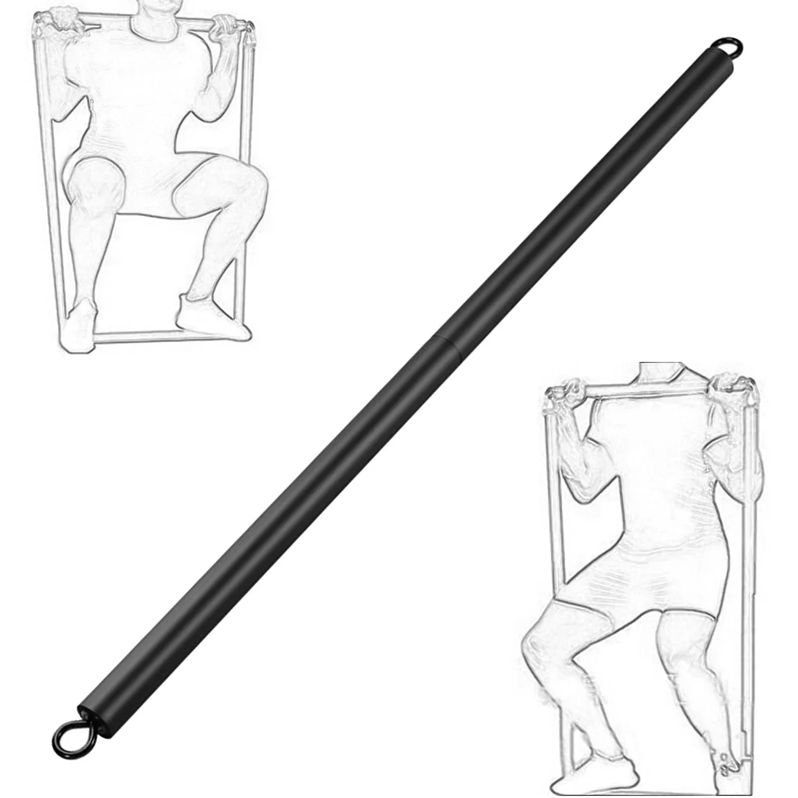 Pilates Bar Pull Down Bar Heavy Duty LAT Pulldown Attachments Cable Machine Attachment Bar Straight Bar for Home Shoulder
