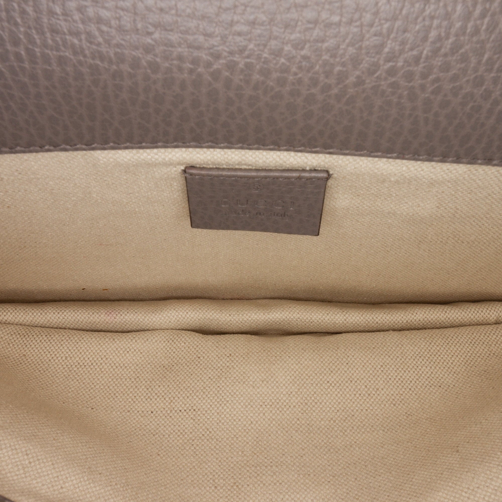 Pre-Owned Authenticated Gucci Small Dionysus Shoulder Bag Calf Leather Gray Unisex (Good)