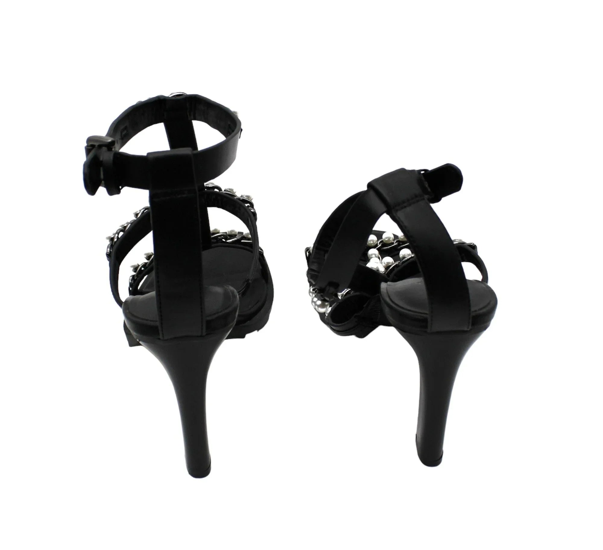 Karl Lagerfeld Paris Women's Midge T-Strap Embellished Dress Sandals (Size 10 US )