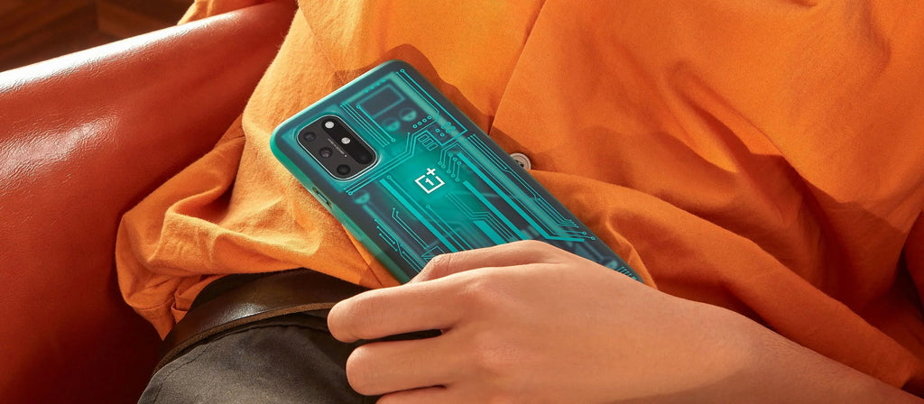 Original OnePlus 8T Quantum Bumper Case Cyborg Cyan