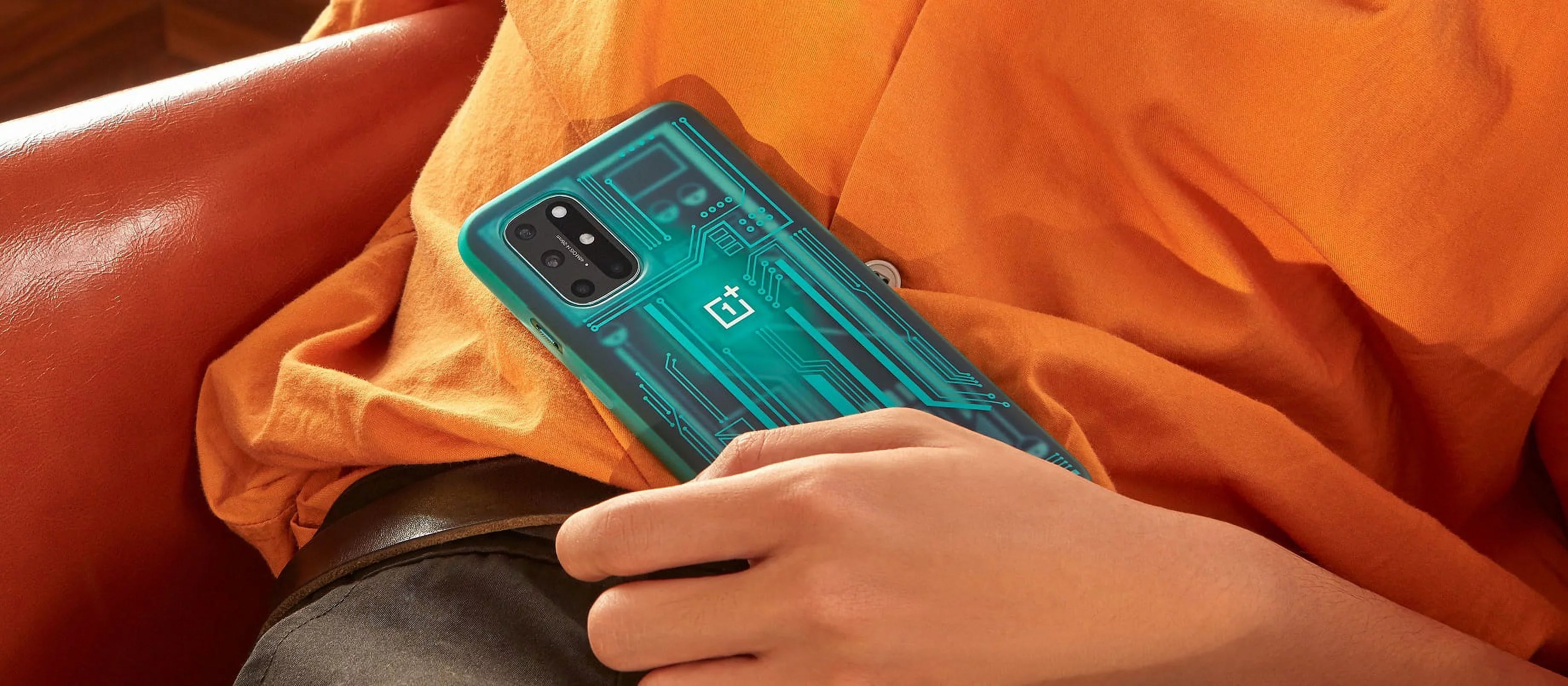Original OnePlus 8T Quantum Bumper Case Cyborg Cyan