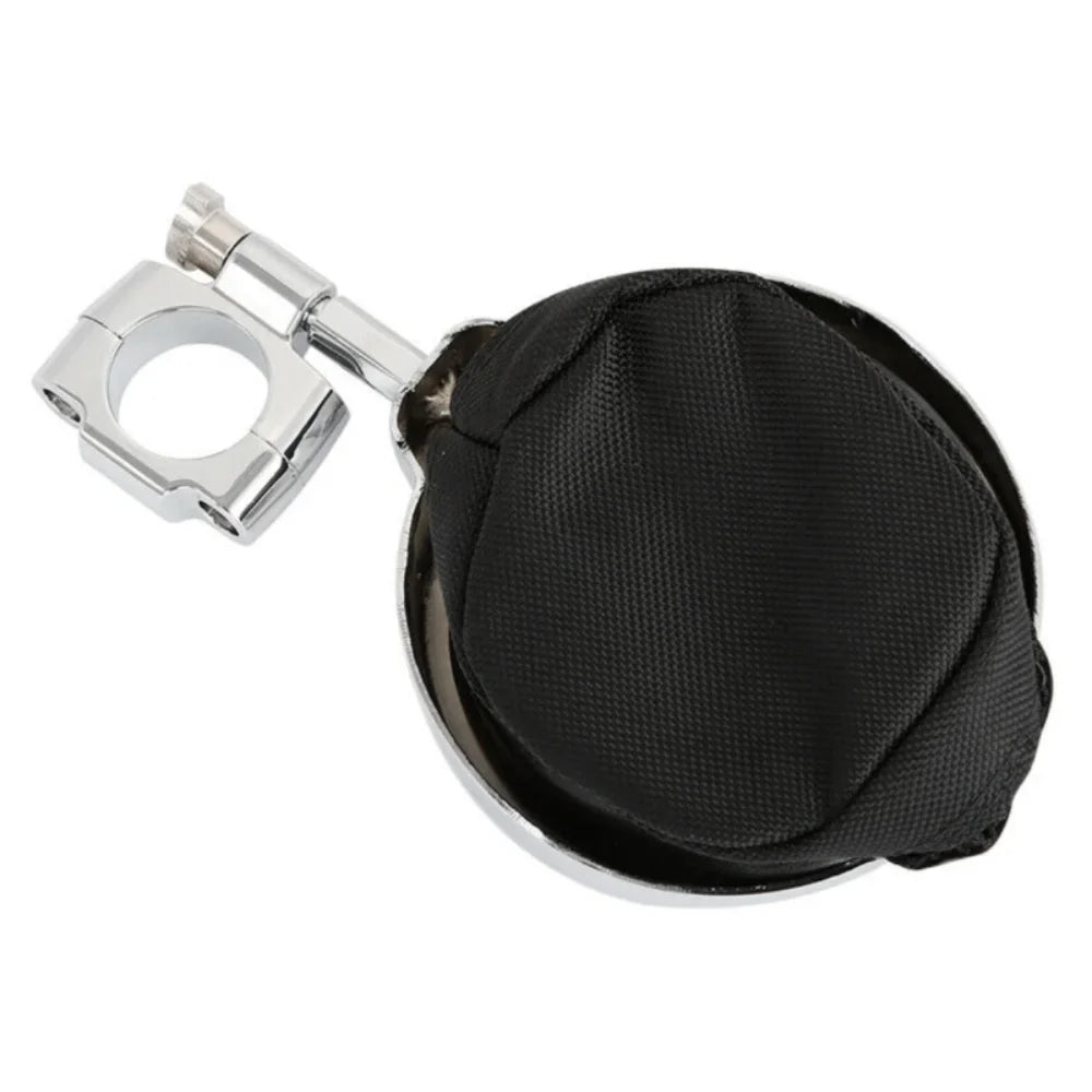 Teledu Universal Motorcycle Handlebar Cup Holder Metal Drink W/ Mesh Basket For Harley