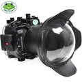 Seafrogs [40M/130FT] Liquid Housing Fluid Case w/ 6 Inch Dome Port Kit for A7R IV A7R4 ILCE-7R IV Compatible with FE 16-35mm F/4 28-70mm F3.5-5.6, 12-24mm F4 G Lens-Black