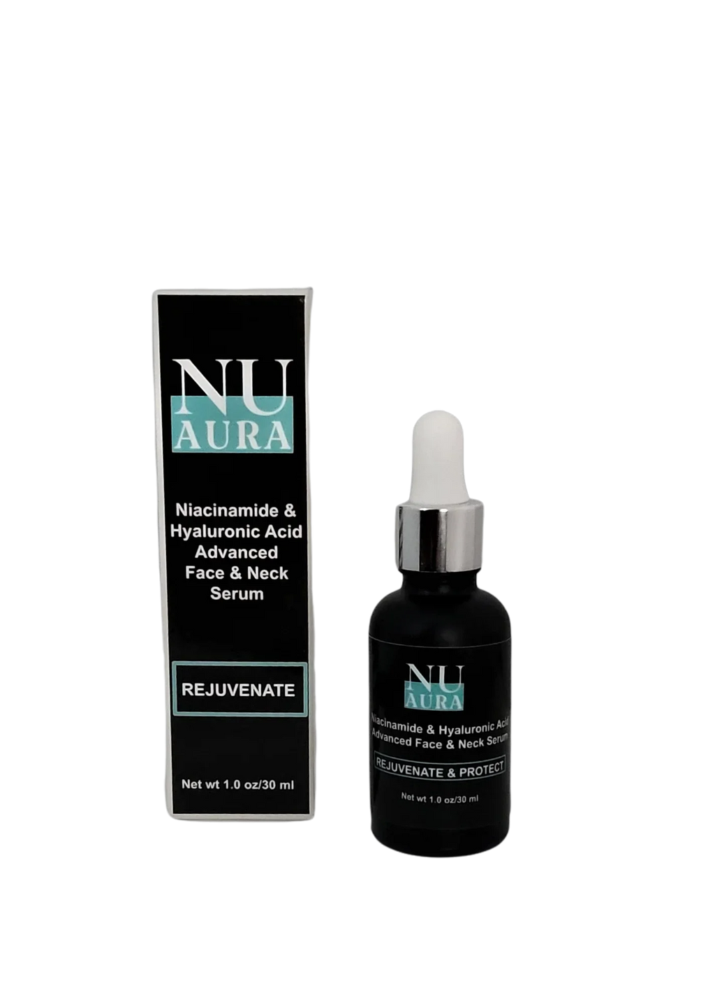 Nu Aura Skincare Niacinamide & Hyaluronic Acid Advanced Face Serum 1 oz