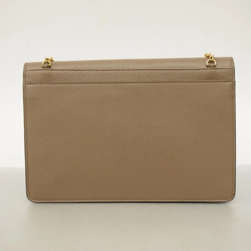 Pre-Owned Salvatore Ferragamo Shoulder Bag Gancini Leather Brown Women's (Good)