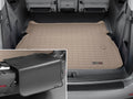 WeatherTech Cargo Trunk Liner with Bumper Protector compatible with 2018-2024 Honda Odyssey - Behind 2nd Row Seating With Bumper Protector, Tan