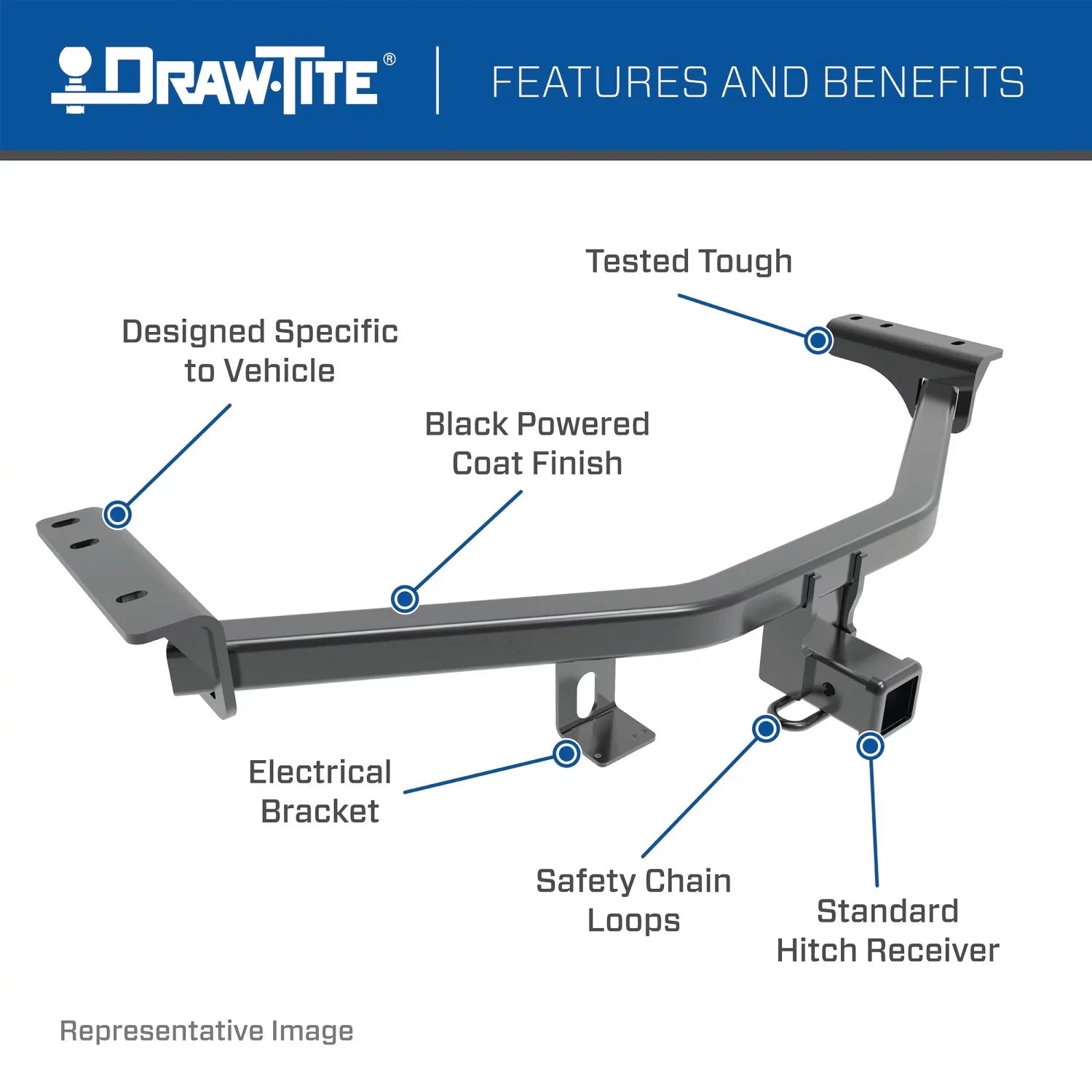 Draw-Tite Class III/IV Trailer Receiver Hitch for Lexus RX 330 / RX 350 / RX400h