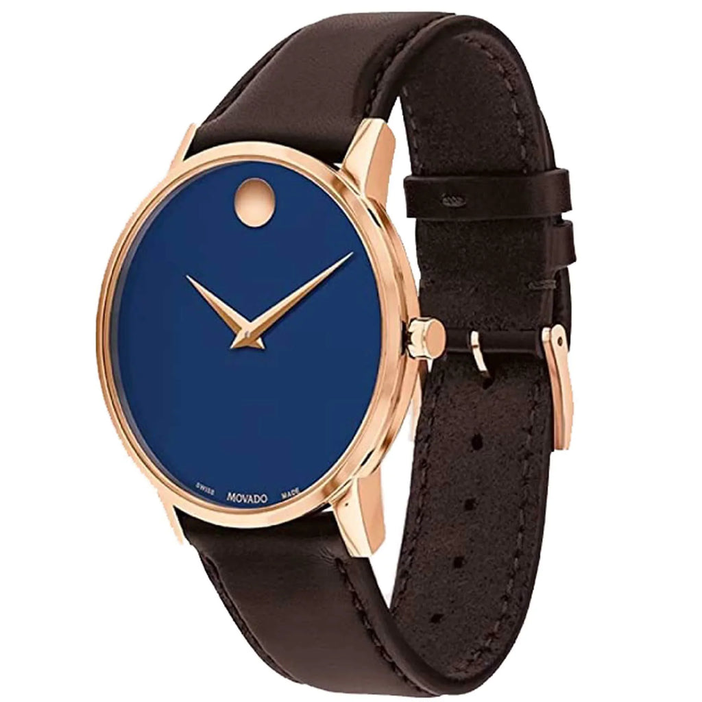 Movado 0607316 Men's Museum Classic Brown Strap Quartz Watch
