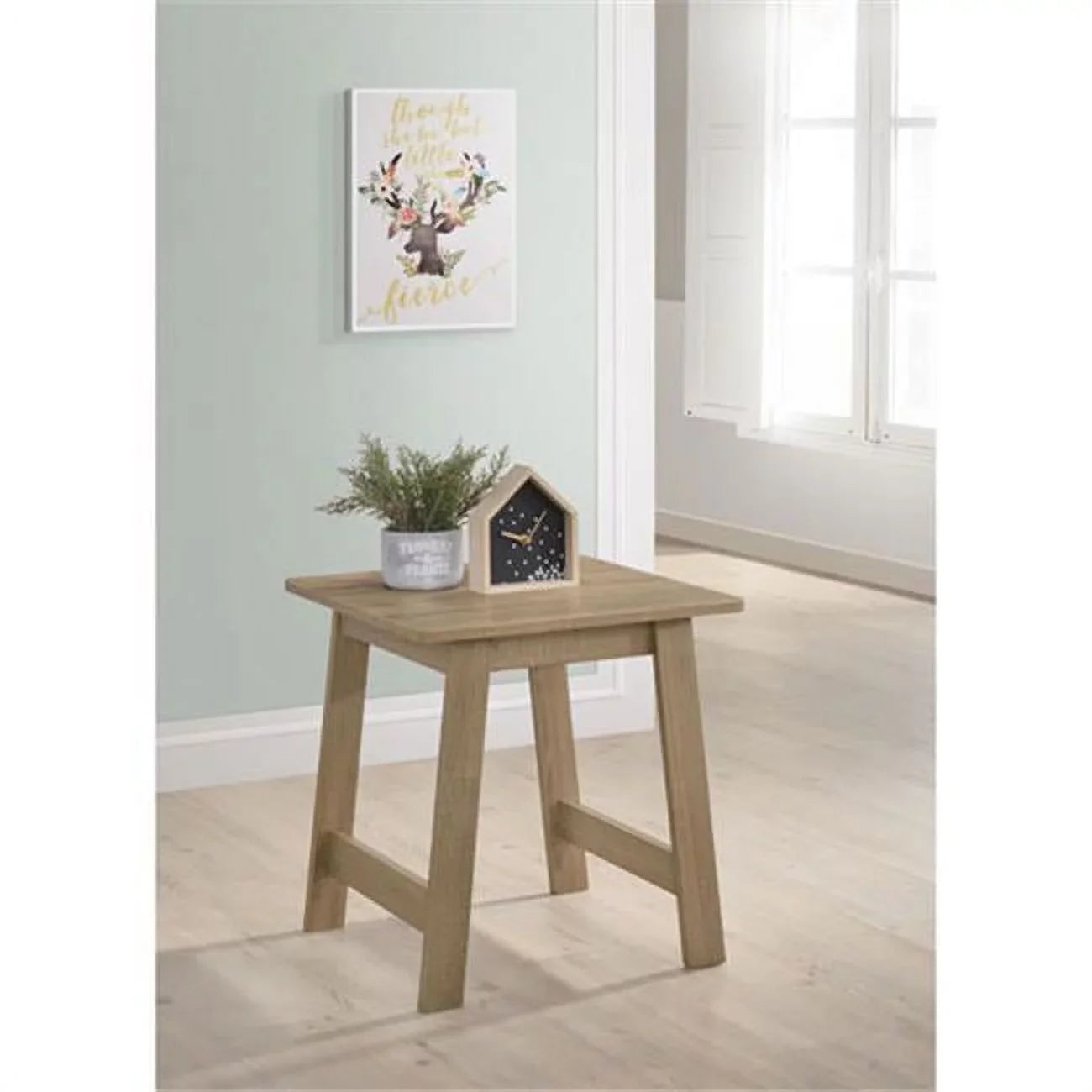 Progressive Furniture 20 x 18 x 18 in. Matt End Table - Craftman Oak