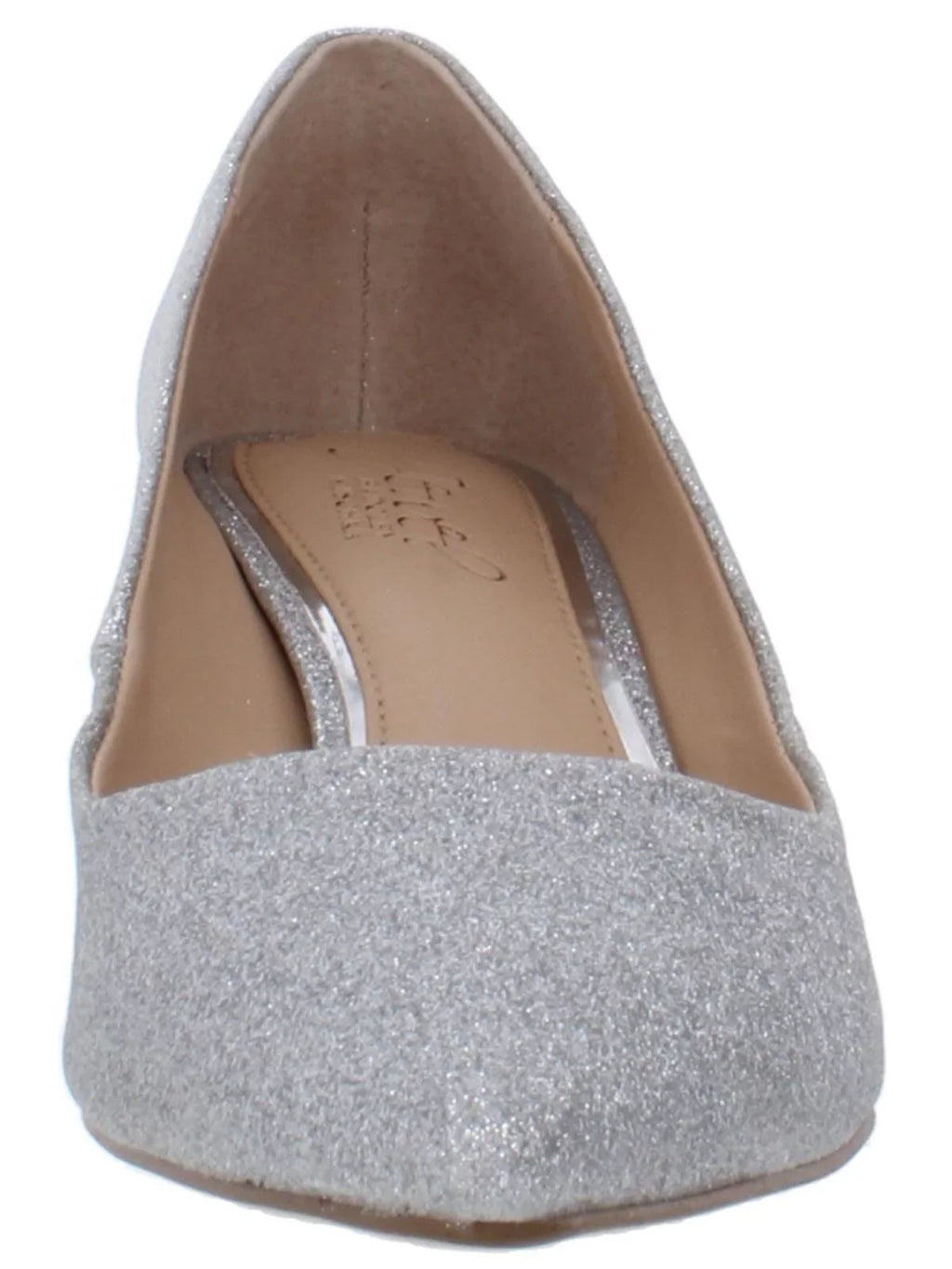 Jewel Badgley Mischka Womens Royalty Kitten Slip On Pumps