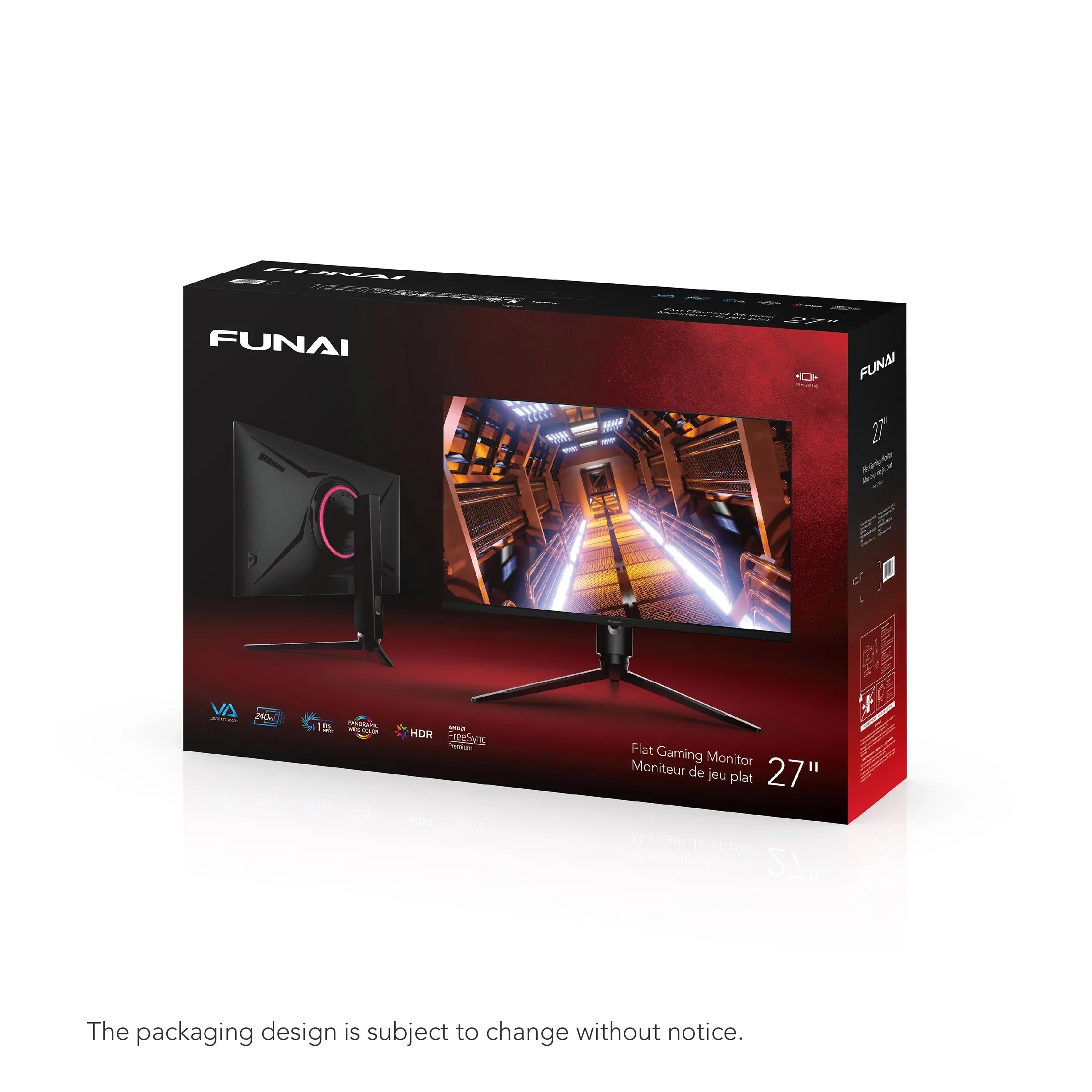 Funai 27" FHD 240Hz, 1ms, HDR, VA, FreeSync™ Premium Enabled Gaming Monitor (FGM-27F445)