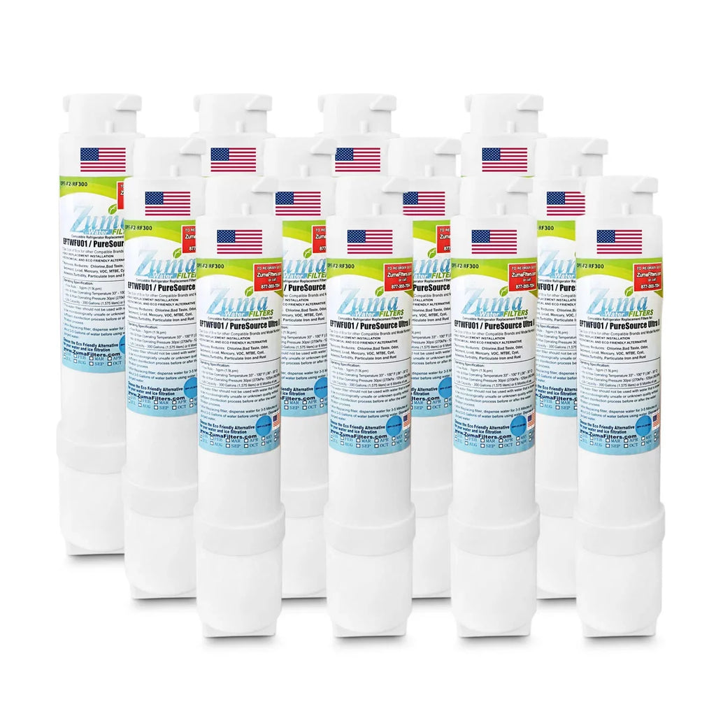 ZUMA Brand , Fluid and Ice Filter , Compatible with FPBC2277RF0 - 12 Pack - Made in U.S.A.