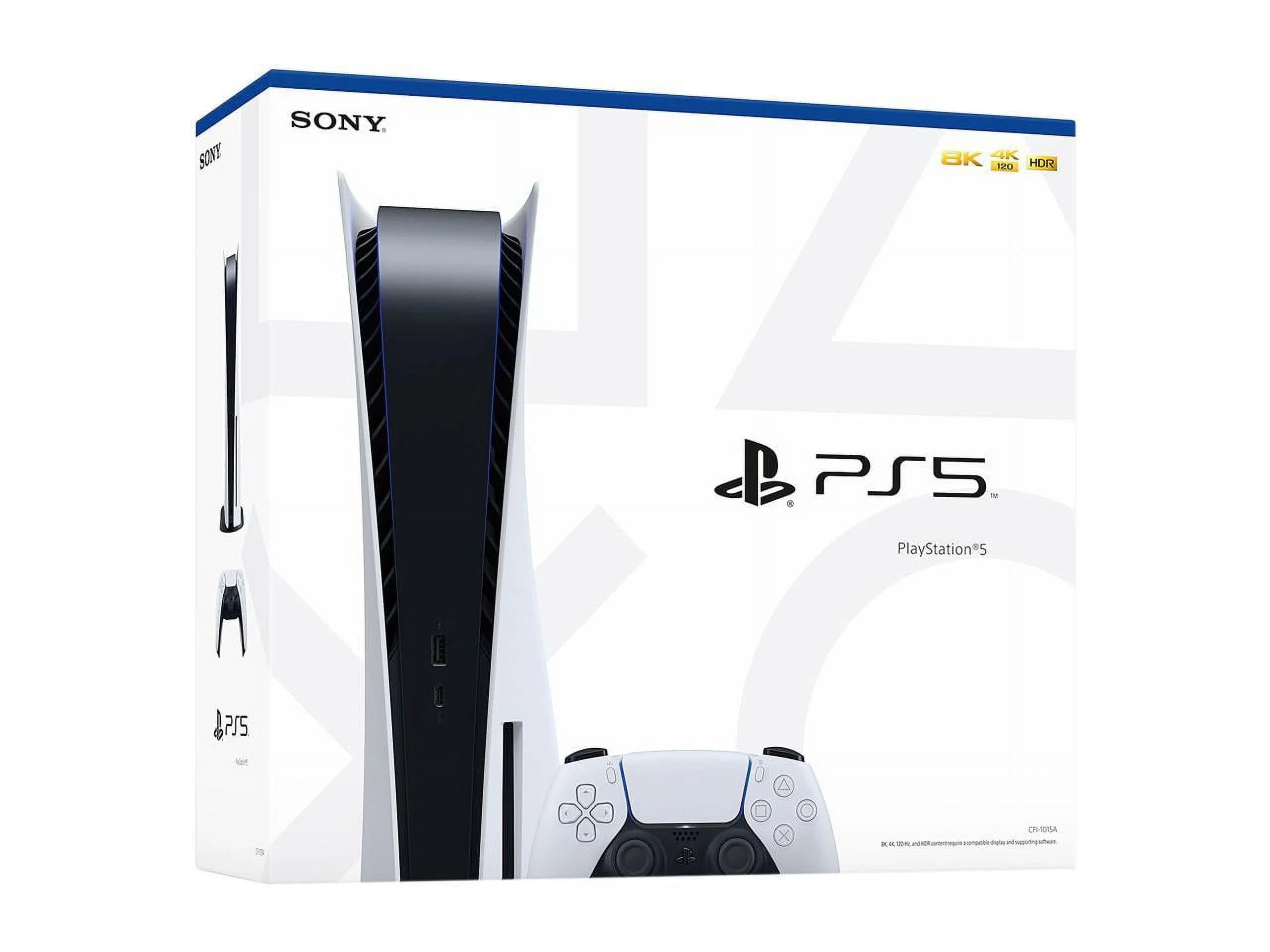 TEC PlayStation_PS5 Gaming Console (Disc Version) with One Extra Controller Bundle