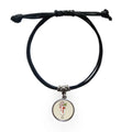 cup red white ice bracelet leather rope wristband black jewelry