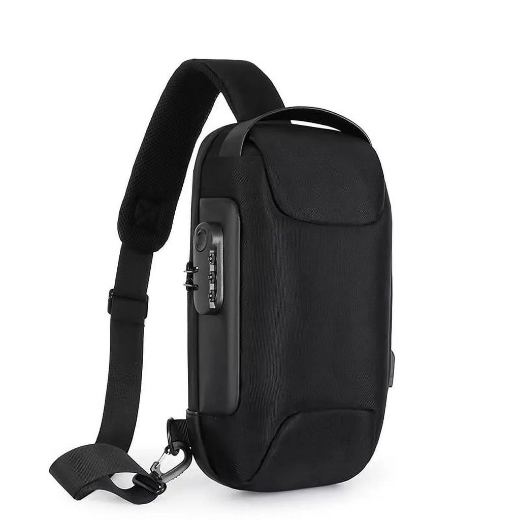Steam Deck Carrying Case & NIntendo Switch Carrying Bag- Steam Console Carrying Chest Bag for Gamer-Chest Bag with Lock for Gaming Accessoreis Carrying-Black