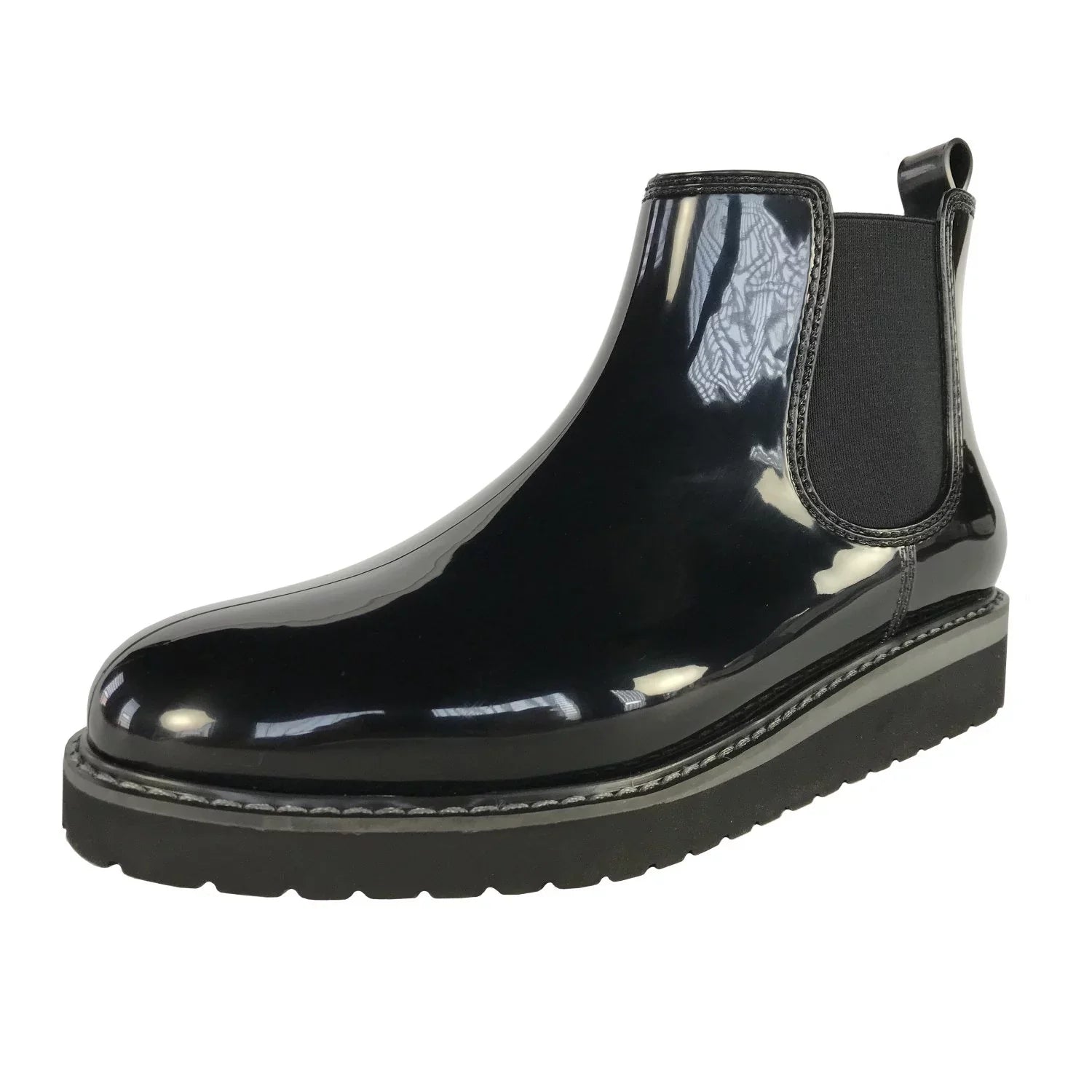Cougar Women's Kensington Ankle-High Rubber Rain Boot - 9M - Black/Charcoal