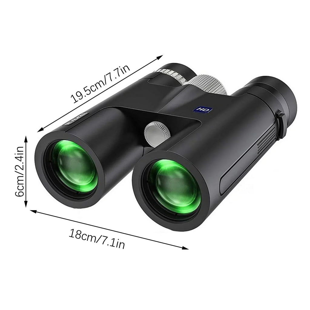 Back to School Savings! Feltree 12x42 Binoculars for Adults, Compact Binoculars with Low Light Night Vision, HD Clear High Power Large View Binoculars Adapter for Bird Watching, Hunting