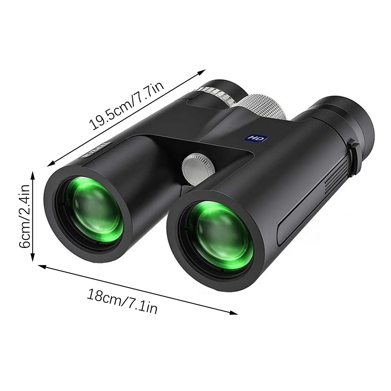 Back to School Savings! Feltree 12x42 Binoculars for Adults, Compact Binoculars with Low Light Night Vision, HD Clear High Power Large View Binoculars Adapter for Bird Watching, Hunting