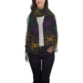 Bingfone Soft Cashmere Feel Scarf For Women Elegant Art Print Winter Warm Scarves Large Shawl Wrap Gifts- Mardi Gras Carnival